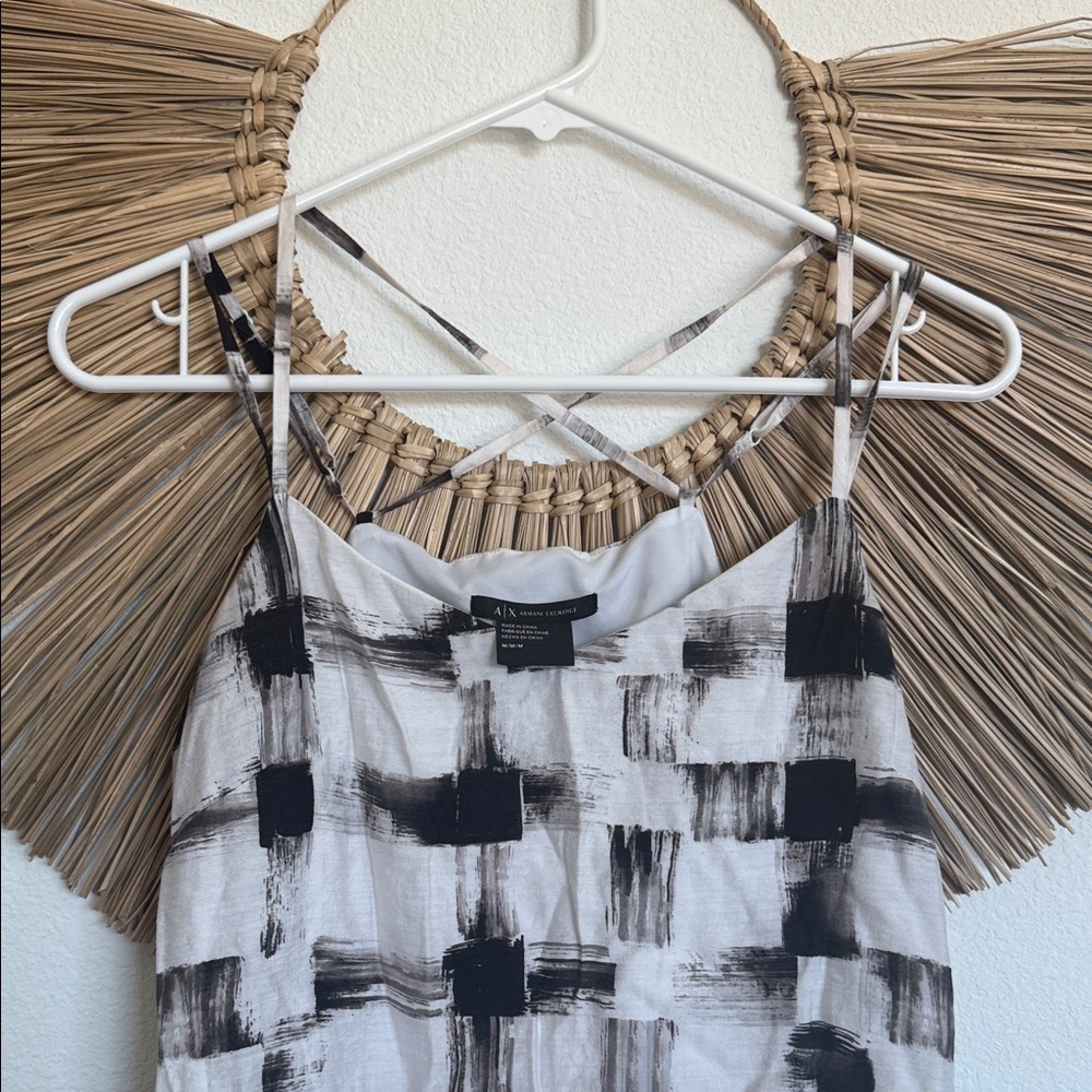 Armani Exchange Monochrome Checkered Camisole - Picture 3 of 10
